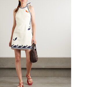 Alemais White Marine Mini Dress